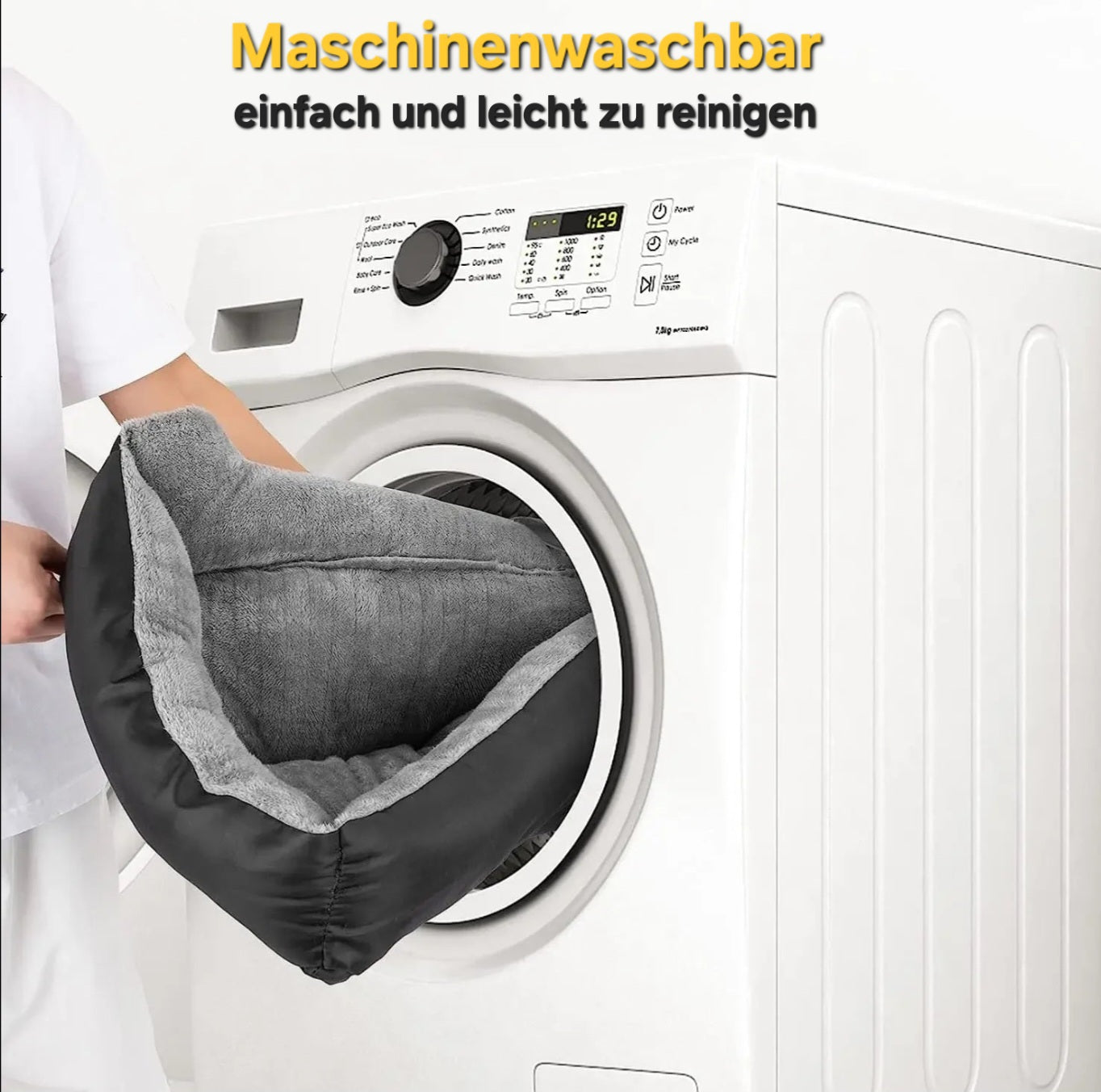 Das Waschbare Hundebett "ARIEL"