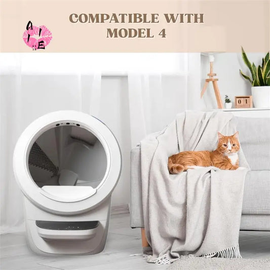 A11E-Filter Ersatz für Litter-Robot 4 – Filter für Katzentoilette, Holzkohlefilter für Katzenstreu, 6 Stück