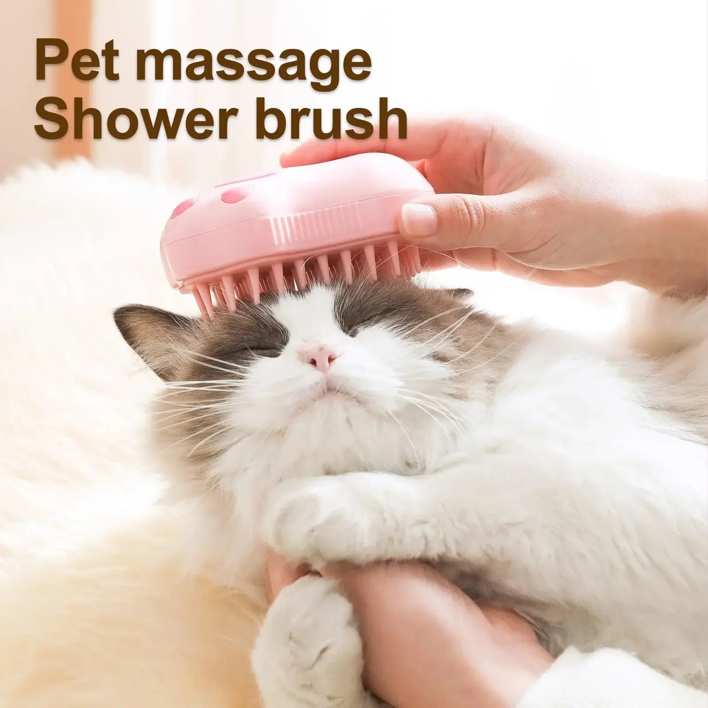 3 in 1 Haustierbürste Katzen-Dampfbürste Kamm Hundebürste Elektrisches Spray Katzenhaarbürsten Massage Haustierpflege Haarentfernungskämme 1 ~ 2 Stück