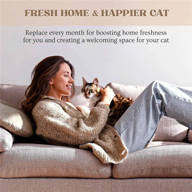 A11E-Filter Ersatz für Litter-Robot 4 – Filter für Katzentoilette, Holzkohlefilter für Katzenstreu, 6 Stück